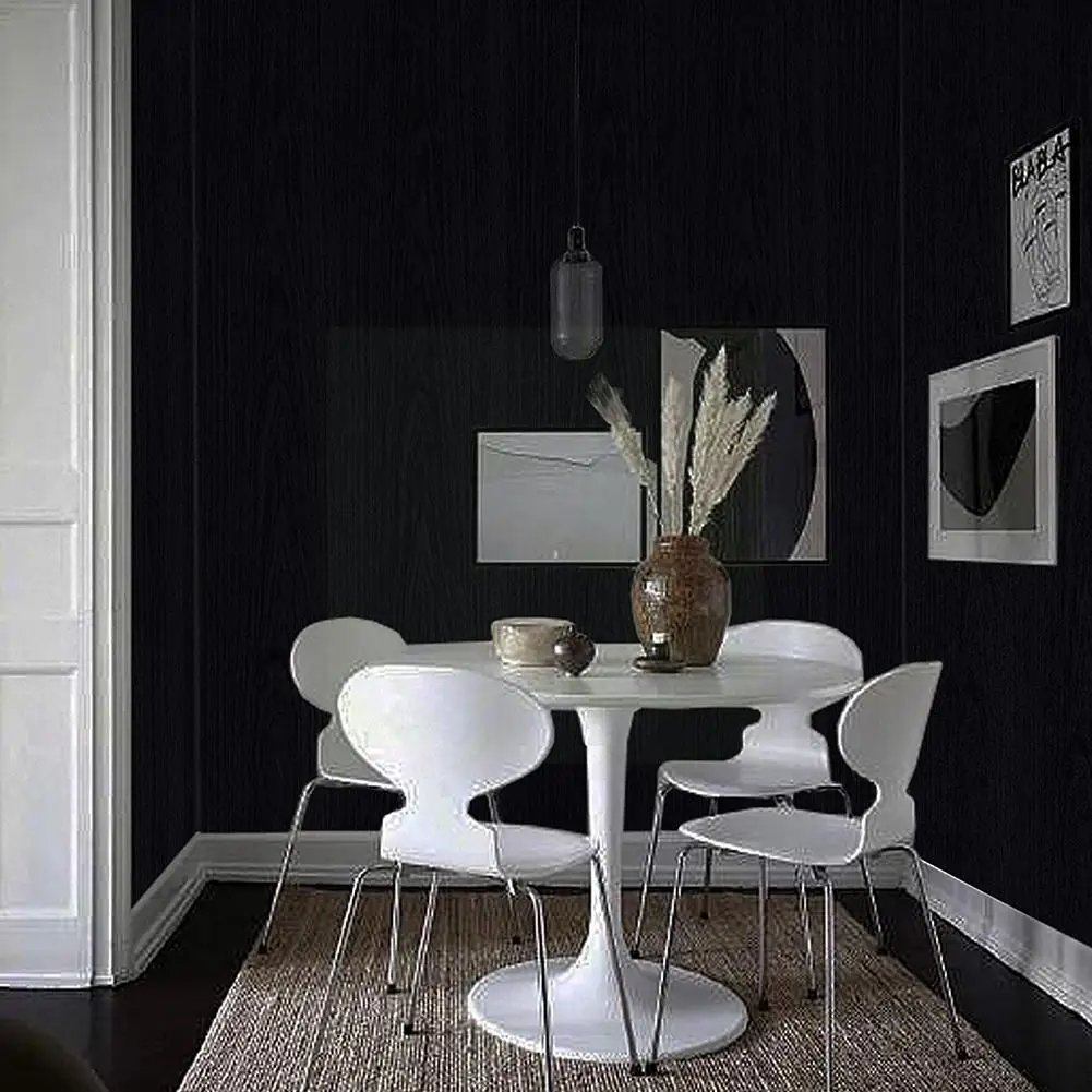 

3d мебель, искусственный шкаф, кухонный декор, самодельные обои, ПВХ-Стик, черный клей, натуральное дерево, утолщенный G8y5