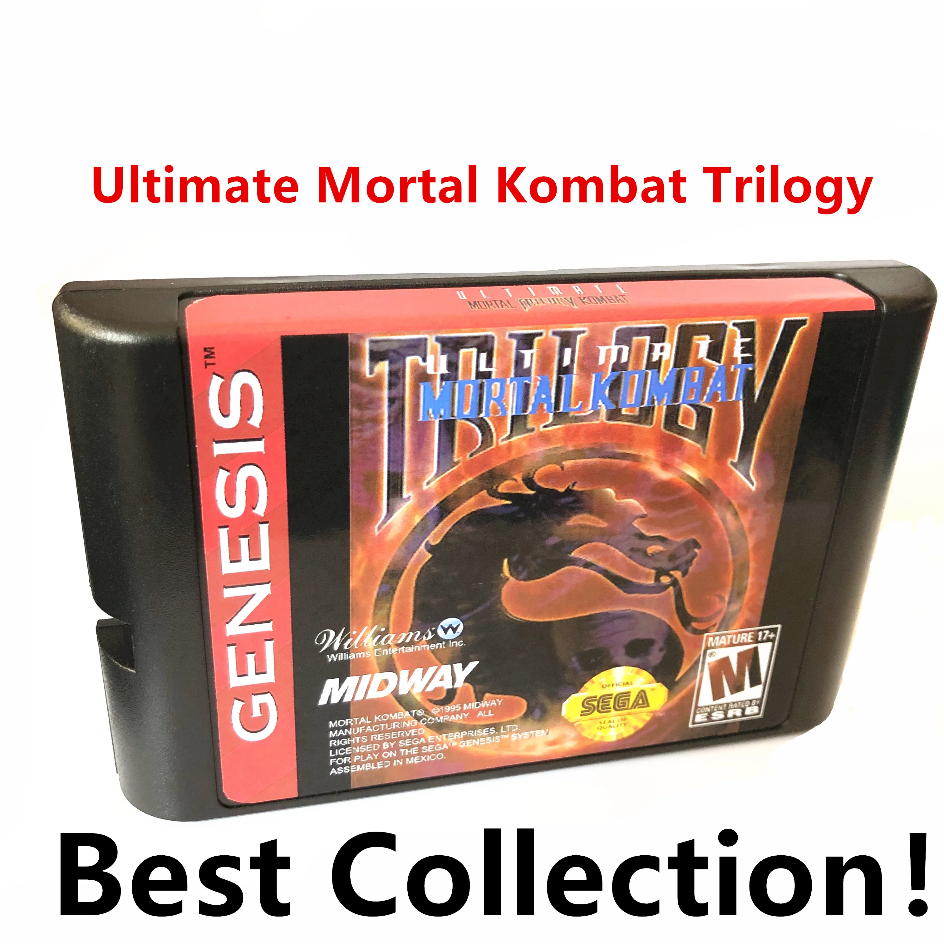 

Ultimate Mortal Kombat Trilogy Only For SEGA GENESIS Mega Drive 16 Bit Game Cartridge NTSC Console