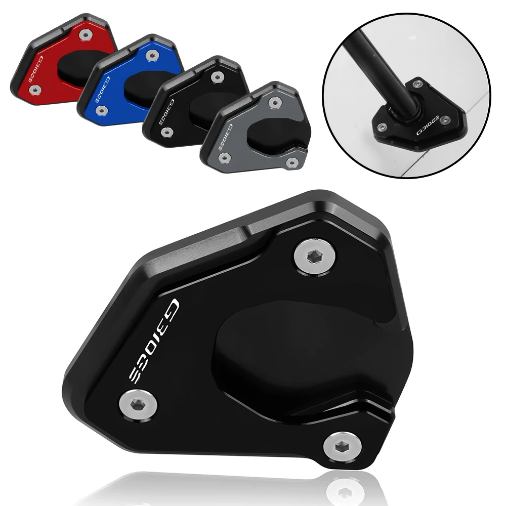 

Motorcycle Kickstand Foot Side Stand Enlarger Extension Pad Support Plate For BMW G310GS G310R G310 R G 310 GS G 310R 2022 2023
