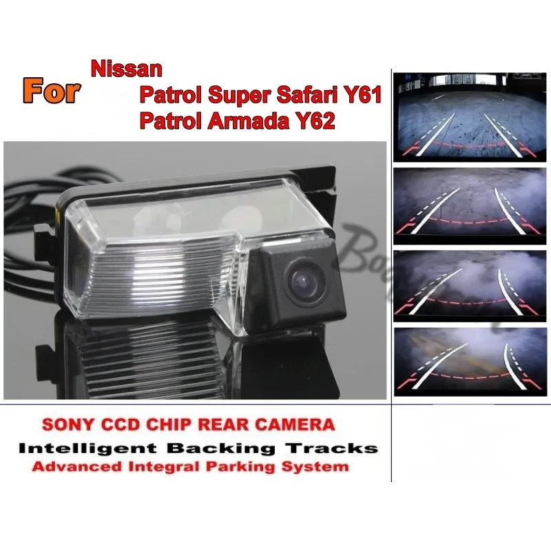 

For Nissan Patrol Super Safari Y61 / Patrol Armada Y62 HD CCD Backing Tracks Chip Camera Rear View Parking Japan Night Vision