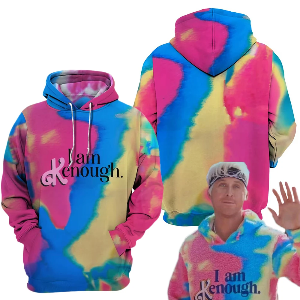 Толстовки для косплея по мотивам фильма Кен Райан Гослинг, свитшот для взрослых унисекс I Am kдостаточный, костюм на Хэллоуин, искусственный пуловер, наряд