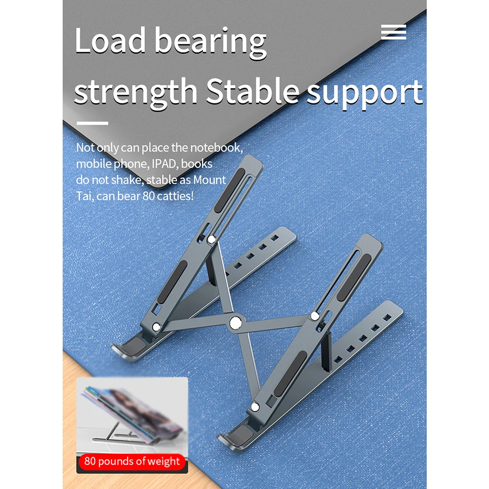 Черный ноутбук из алюминиевого сплава N3 подъемник Atand складной портативный