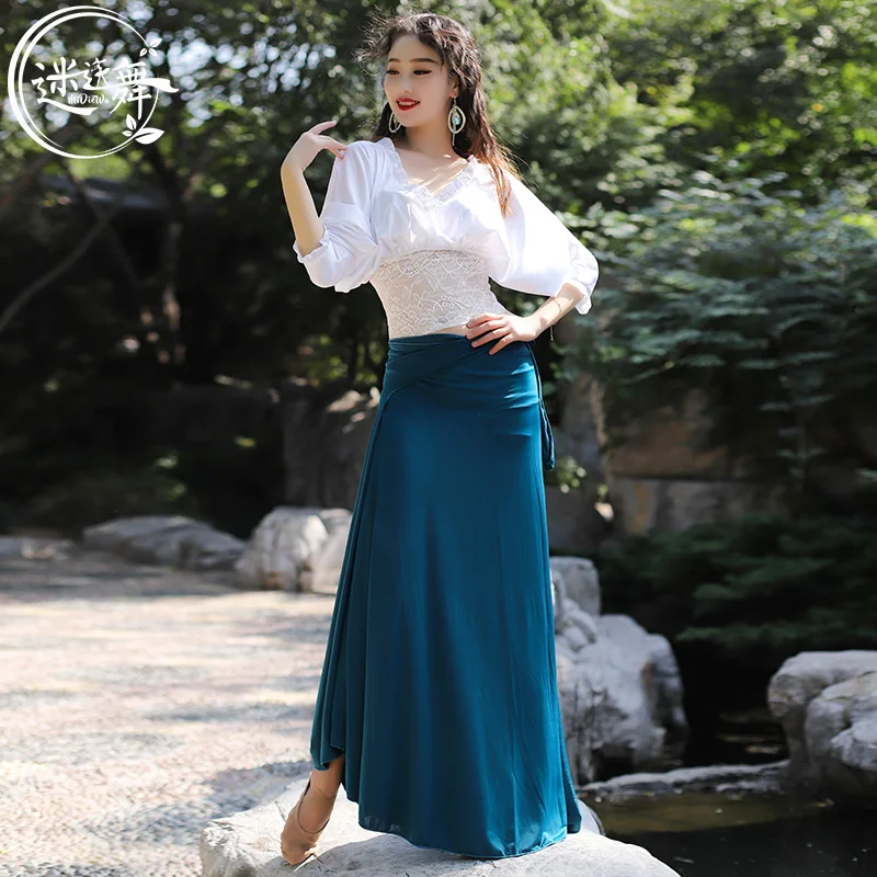 

Woman Belly Dance Clothes New Adult Oriental Belly Dance Skirt Indian Dancing Dancer Performance Wear