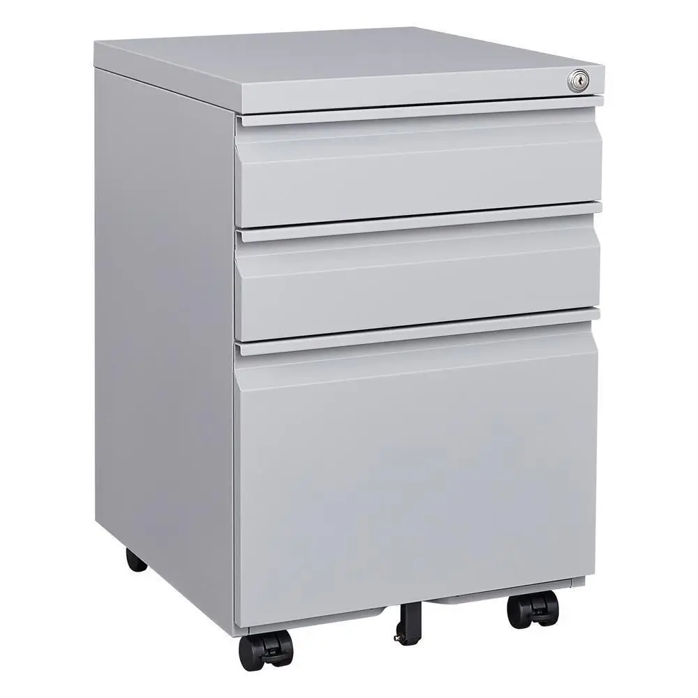 

Assembly MOBILE FILE CABINET WITH 3 DRAWER GREY
