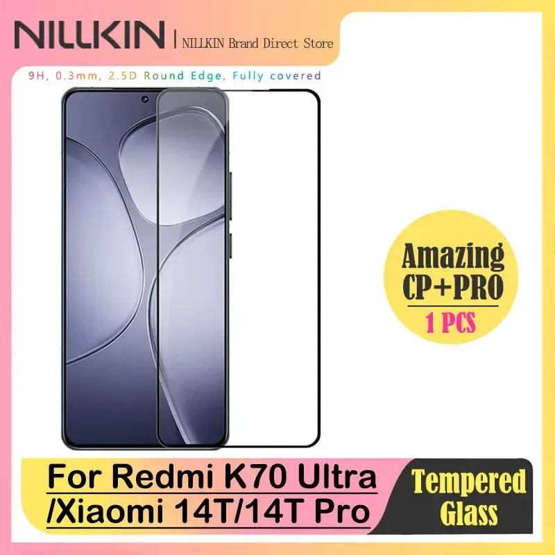 Защитная пленка из закаленного стекла NILLKIN Amazing CP+Pro для Xiaomi Mi 14T Pro полное покрытие