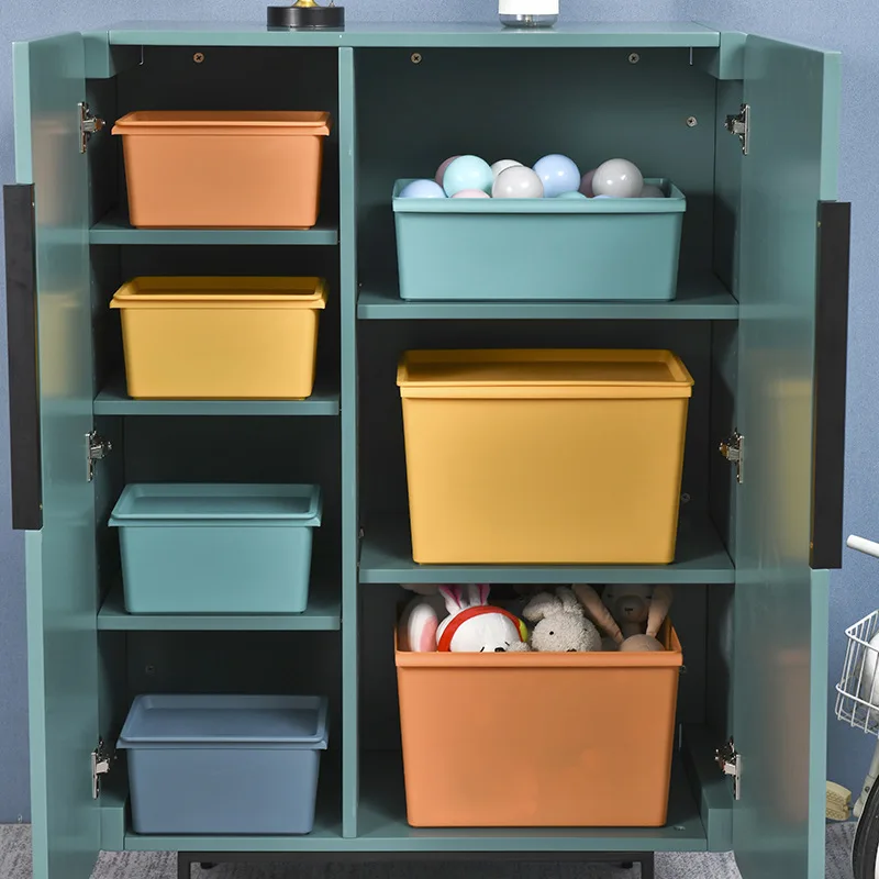 

Home Plastic Storage Box Clothes Organizer Large Medium Small Storage Box Covered