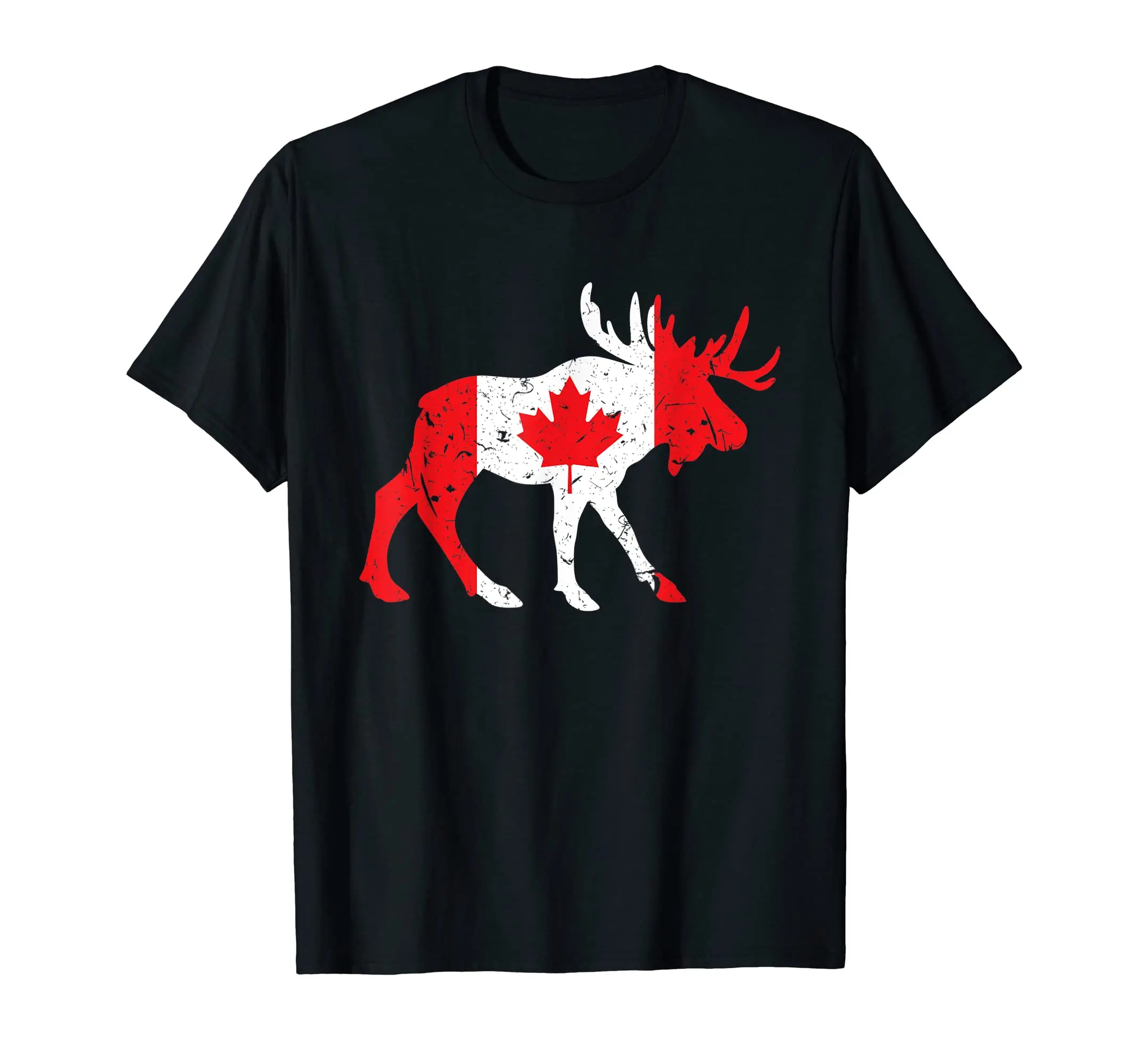 

100% Cotton Maple Leaf Animal Canadian Flag Canada T-Shirt MEN WOMEN UNISEX T Shirts Size S-6XL