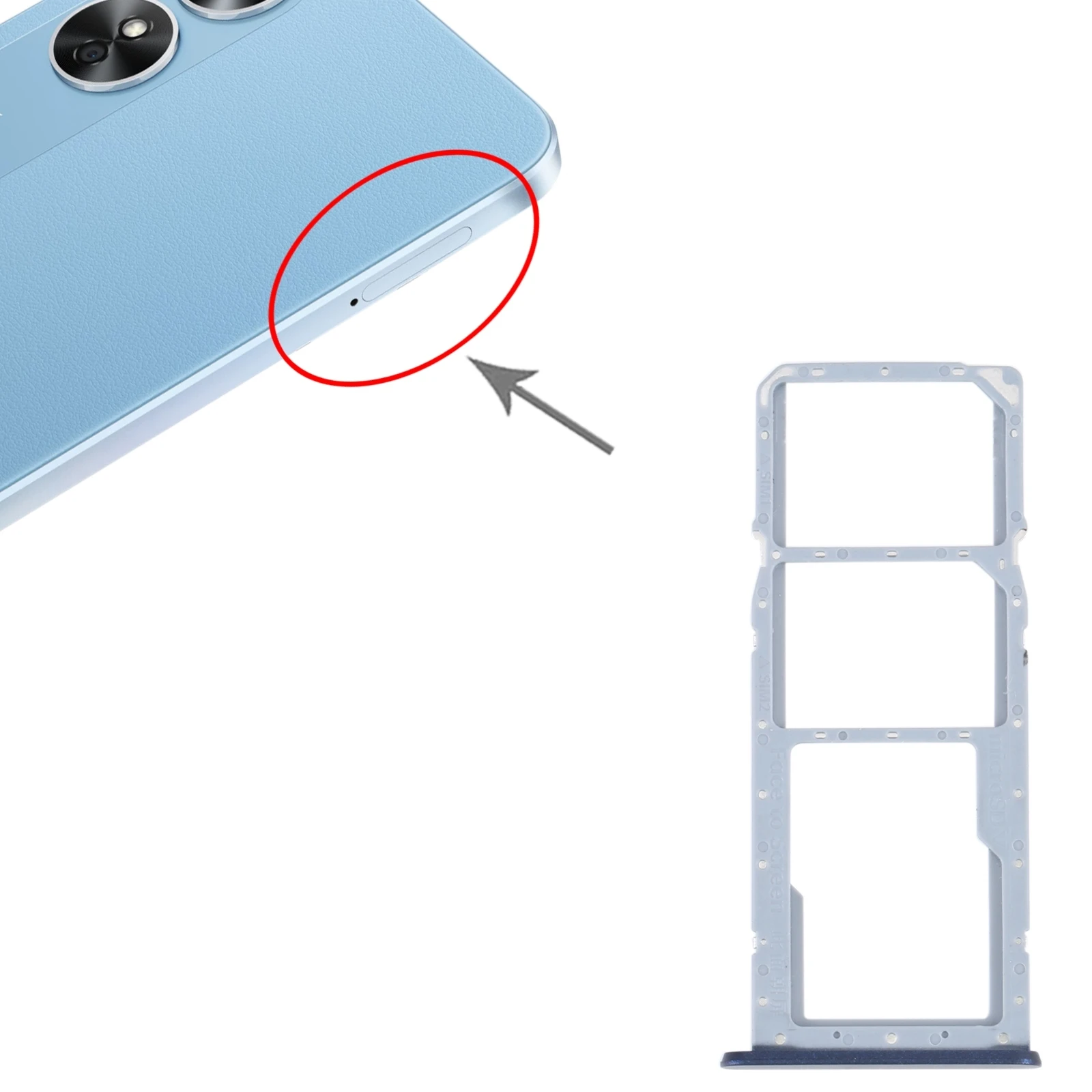 

Лоток для SIM-карты OPPO A17 + лоток для SIM-карты + фото
