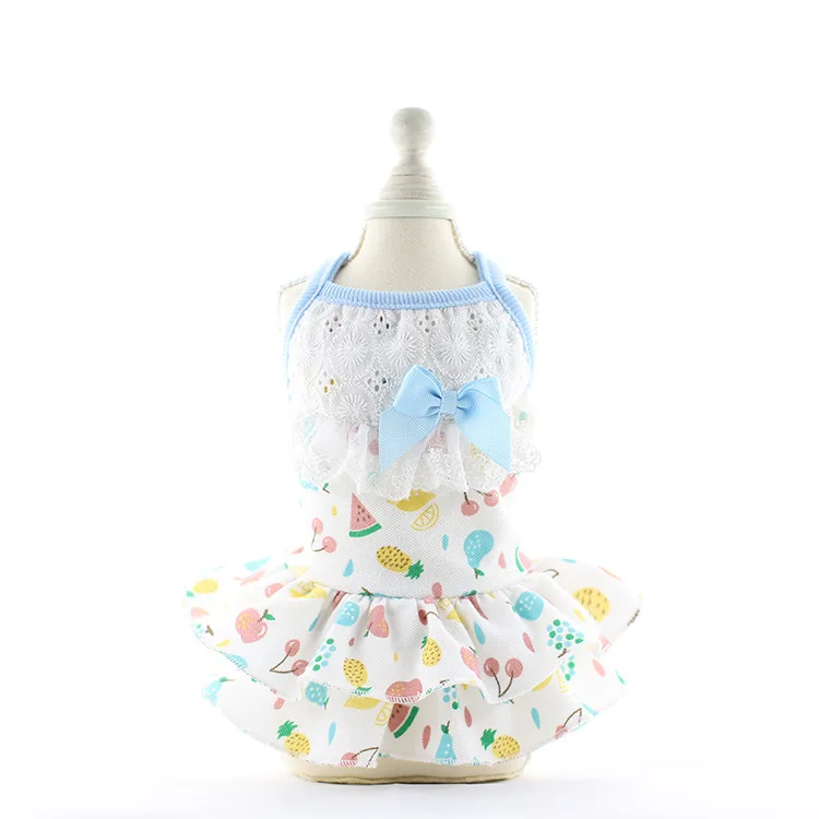 

Pet clothes Spring/summer new dog clothes cat clothes cat skirt dog skirt fruit strappy skirt pet clothes