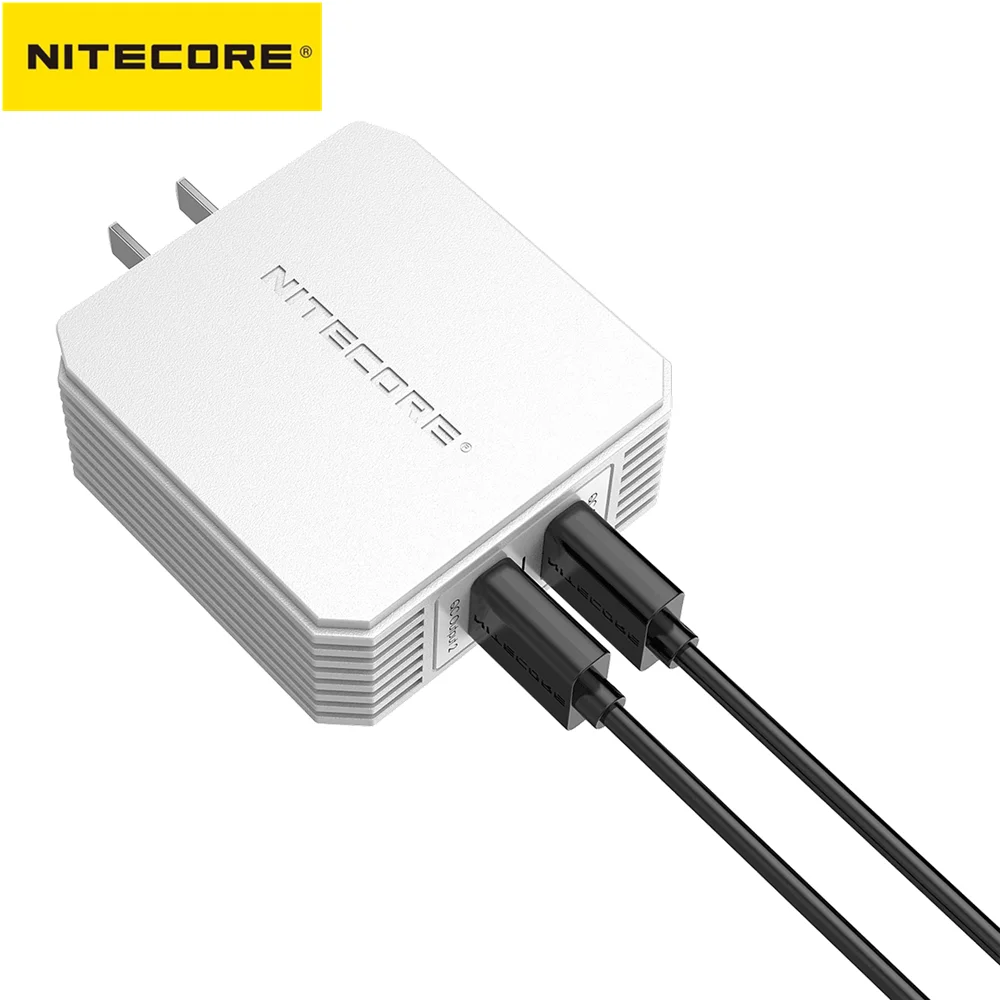 Оригинальный Nitecore UA42Q USB адаптер питания 36 Вт Быстрая зарядка 2 0 и 3 доступно порта