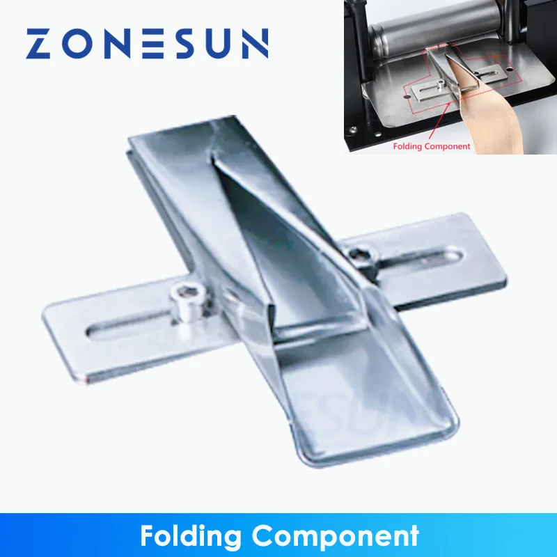 ZONESUN Manual Leather Belt Rolling Machine Accessories Folding Component for Laminating Folding Machine