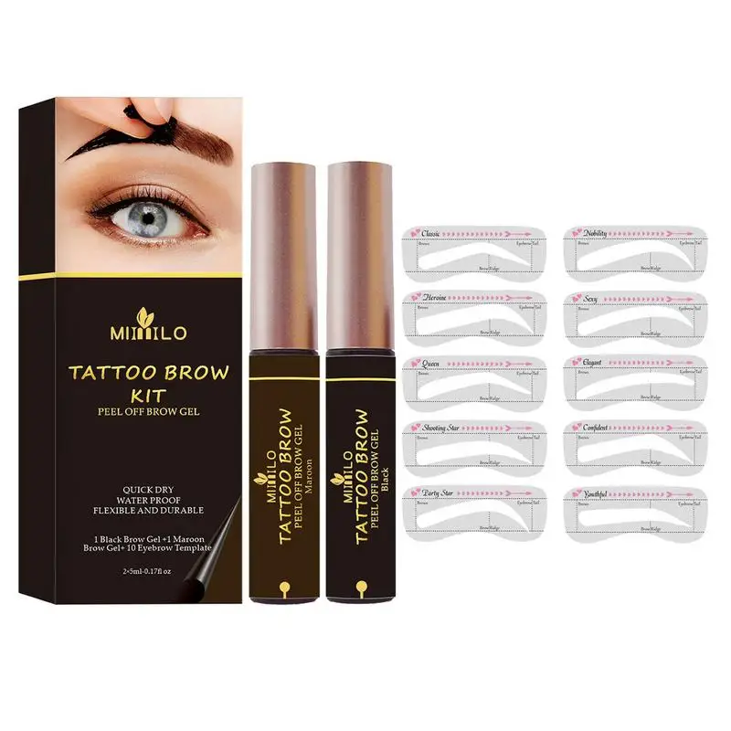 

Peel Off Eyebrow Tint Waterproof Eyebrow Tint Gel Natural Long Lasting Elegant Brow Makeup For All Types Of Eyebrows