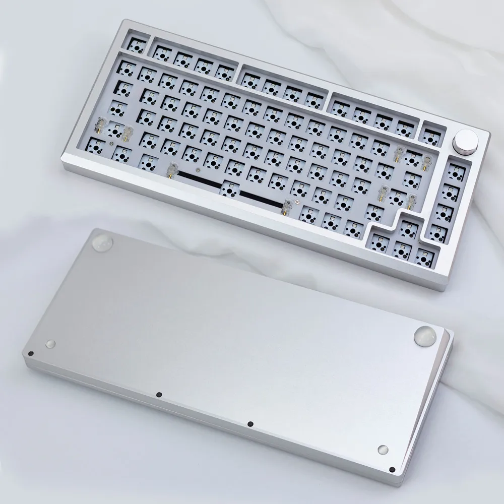 Комплект механической клавиатуры NextTime 75 из алюминиевого сплава черный белый