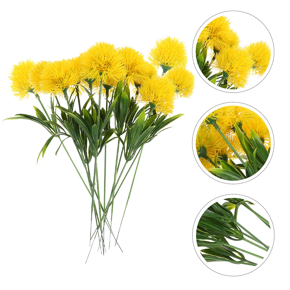 

Dandelion Bouquet Artificial Flower Flowers Faux Dried Fake Simulated Onion Yellow Wedding Branches Peonies Hydrangea Pampas