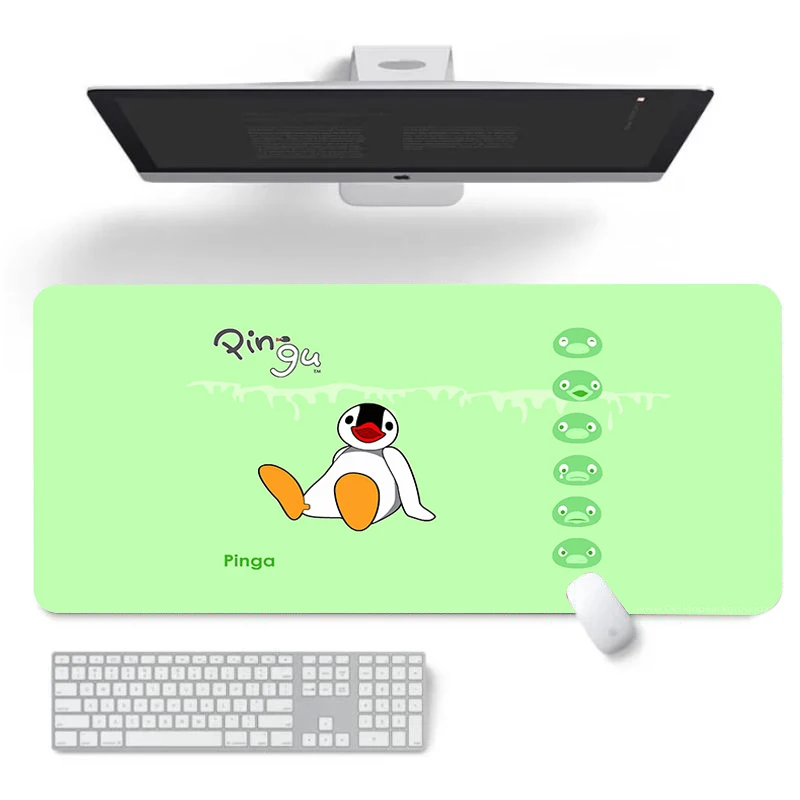 Компьютерные столы Pingu, коврик для мыши, большой Настольный коврик, коврик для мыши Xxl, Настольный коврик для клавиатуры, игровой коврик для настольного компьютера