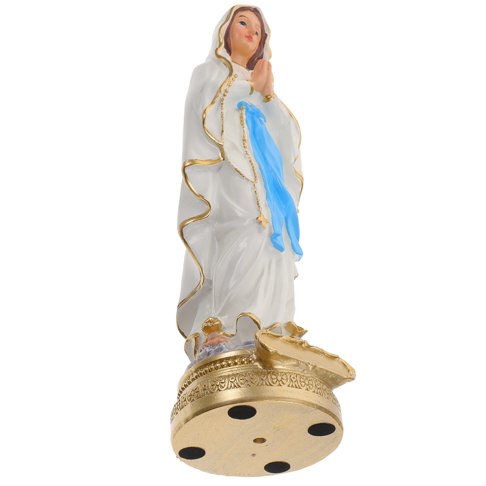 

Mary Virgin Statue Religious Statues Resin Figurine Catholic Mother Catholicism Desktop Ornament Decoration Madonna Adornment