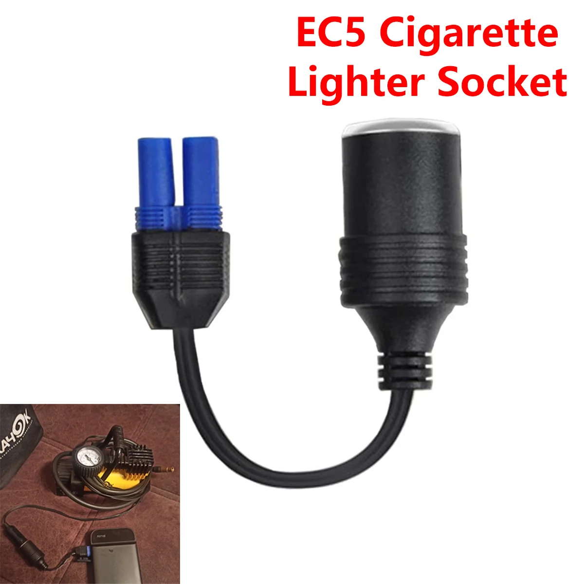 

Универсальный разъем постоянного тока 12 В EC5 к автомобильному прикуривателю, кабель-адаптер для автомобильного стартера, усилитель аккумулятора