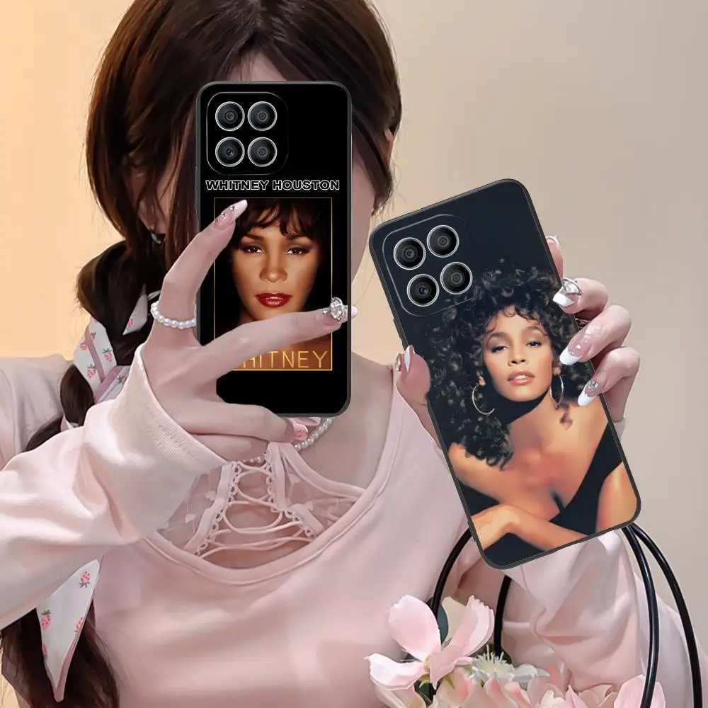 Фото Чехол для телефона Whitney Houston для Honor 90 80 70 60 50 30 20 10 9 8 7 Pro S SE Lite 5G, мягкий противоударный чехол из ТПУ №3