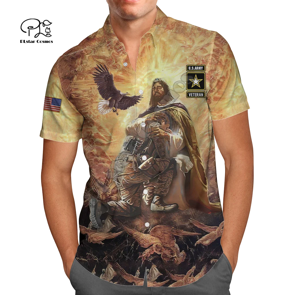 Американский орел армейский морской военный Камуфляжный костюм борец Гавайские