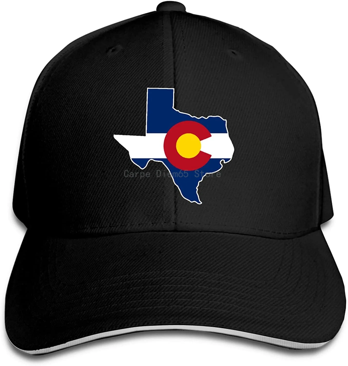 

Texas State Colorado Flag Peaked Baseball Cap Hat Baseball Sun Hat Sandwich Cap