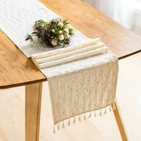 home decor daisy tassel table runnerkitchen dining table covering cloth party for birthday wedding holiday event designing