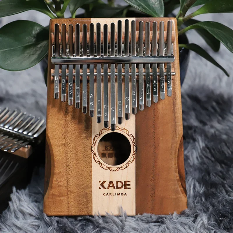 Деревянная клавиатура Kalimba 17 клавиш большой палец музыкальная подарок на любовь