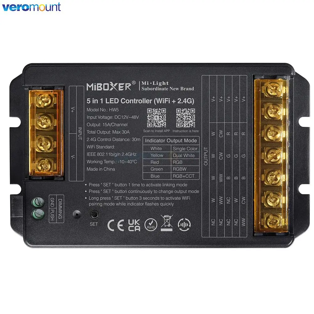 Светодиодный контроллер MiBoxer HW5 HW2 (WiFi + 2 4G)