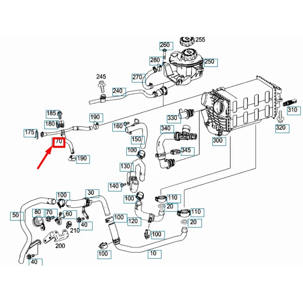 1 шт. шланг для восстановления охлаждающей жидкости двигателя Mercedes M278 A2782030417