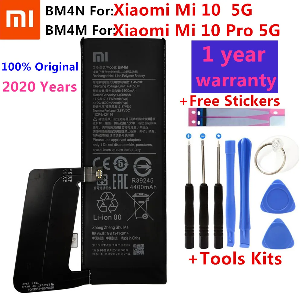 

Оригинальная сменная батарея BM4M BM4N для Xiaomi Mi 10 Pro 5G Xiaomi 10Pro Mi10