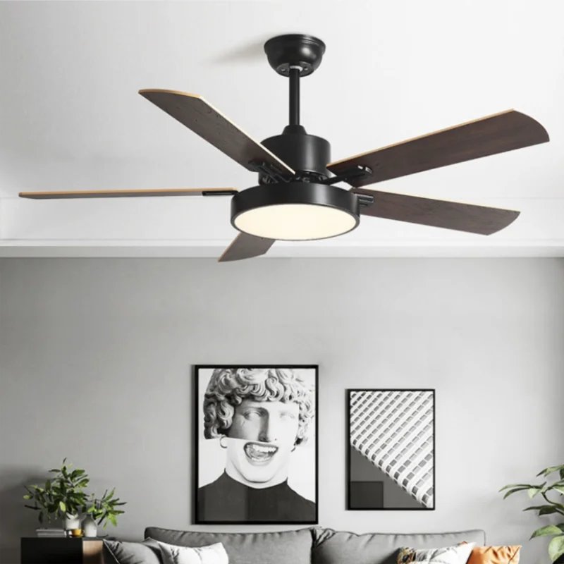 

Scandinavian Macaron Ceiling Fan Light Super Bright LED Silent Large Wind Power Home Living Room Dining Room Fan Lights