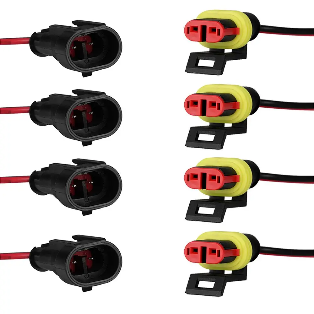 

2 Pin Brand New AWG HID Fog Durable Fashion Sealed Waterproof Electrical Car SUV Boat Plug Terminal Wire Connector