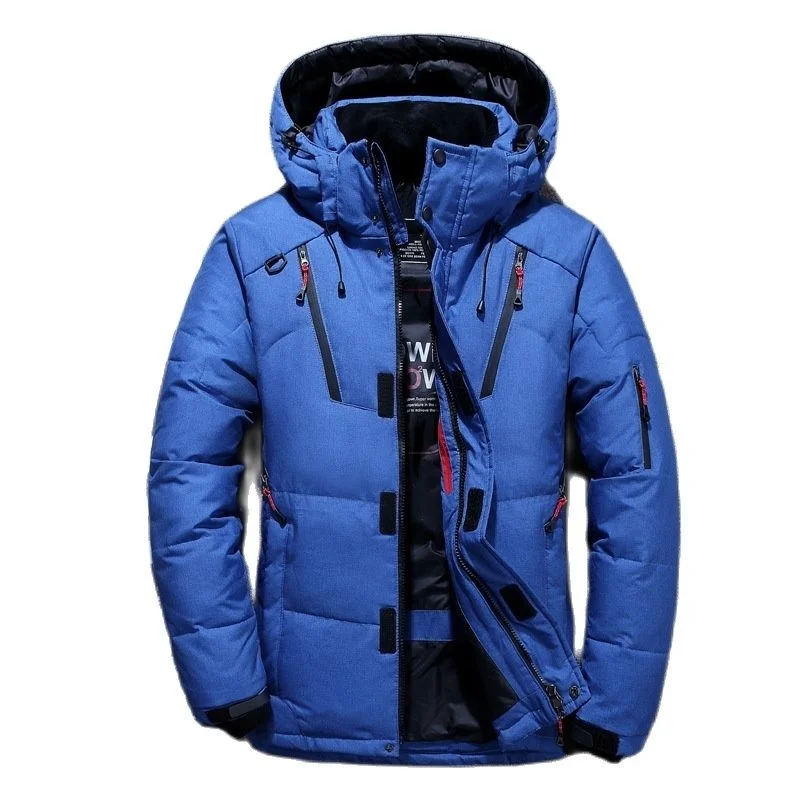 

Deree Winter Jacket Men Wite Duck Down Parkas Men's Tick Warm Snow Parkas Overcoat Windbreaker ded Parkas Coat ombre