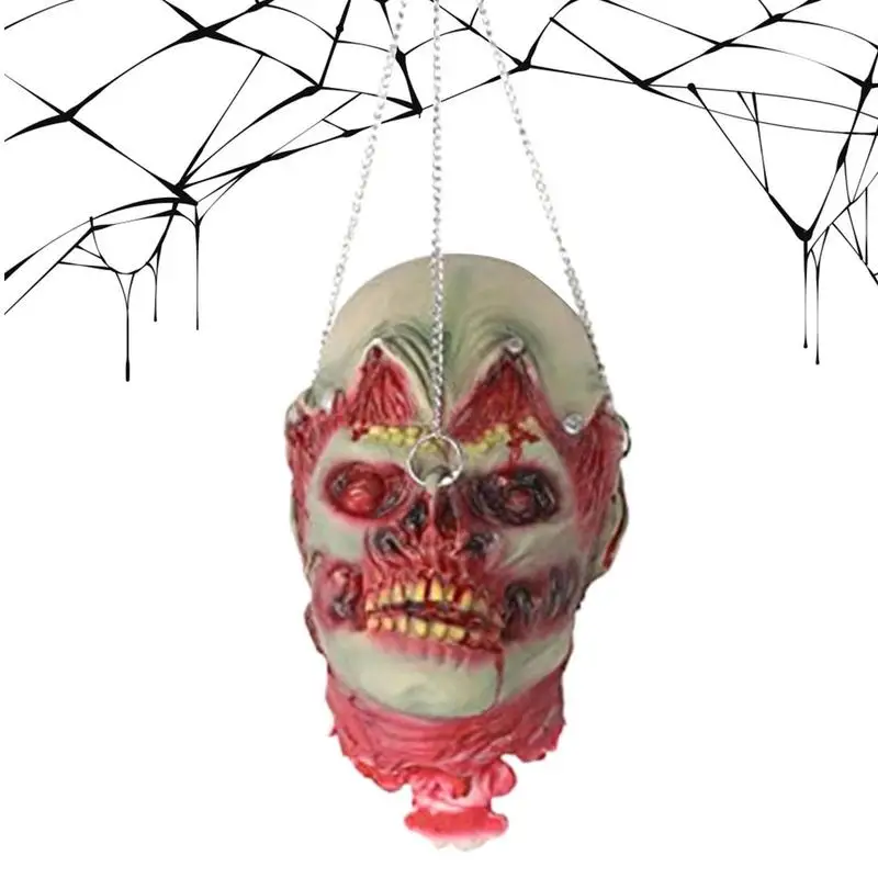 

Страшная голова-разделитель, латексная страшная голова-разделитель, реквизит для Хэллоуина, мягкая дышащая ткань, яркий дизайн для рождественского ночного клуба