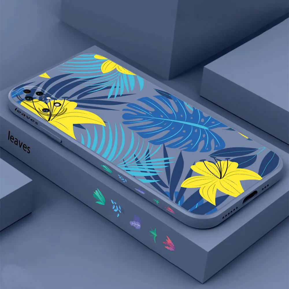 Consciousness leaves Phone Case For Huawei P60 P50 P40 P30 P20 Mate 50 40 30 20 20X 10 Colour Liquid Silicone Cover Funda Cqoue