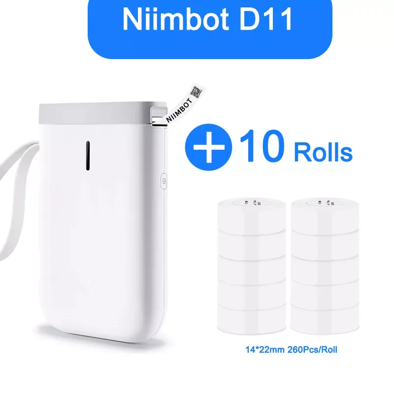 

2022 Special Price Niimbot D11 Bluetooth Label Printer With Thermal Sticker Paper Production Date Self Adhesive Name Tag