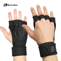 1 pair weight lifting training gloves professional gym gloves non slip breathable body building sport gloves hand palm protector