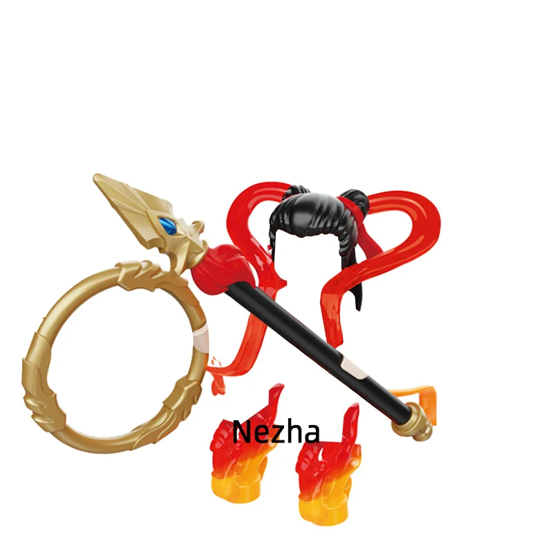 The Journey West Li Jing Nezha Sun Wukong Лорд Лао Цзы Принцесса Железный веер Ян Цзянь Модель Блоки