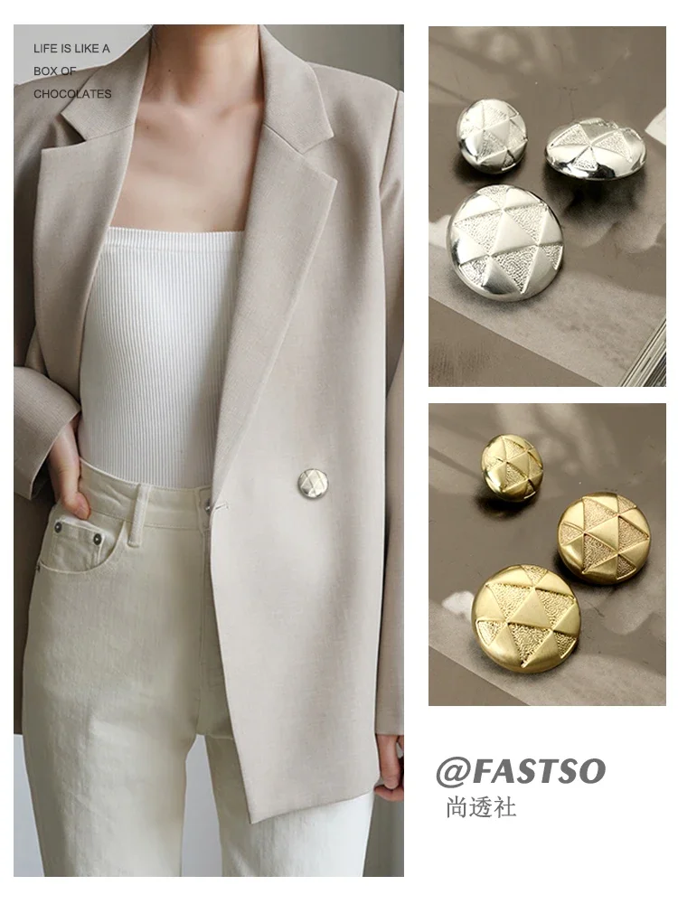 6 шт. металлические пуговицы для одежды 15-23 мм