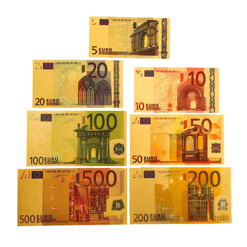 7/8/36 шт. Золотая Америка доллары США банкноты из золотой фольги поддельные