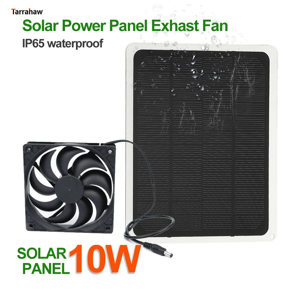 Solar Cooling Fan 10W Solar Panel 5V/12V Charging Board Outdoor Power
Portable Mobile Phone Photovoltaic Module Power Generation