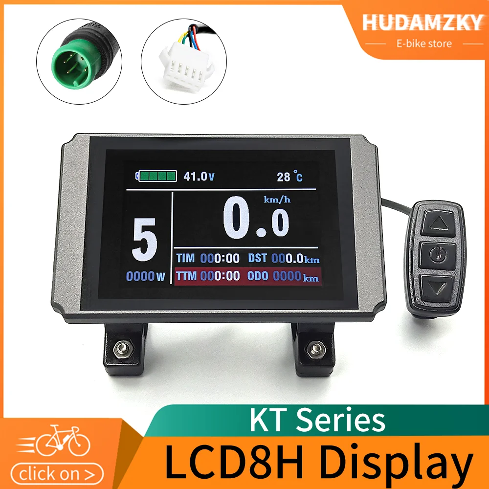 Ebike Display KT LCD8H LCD8HU Color Display with USB 24V/36V/48V/60V/72V Electric Bicycle for  KT Controller Kit