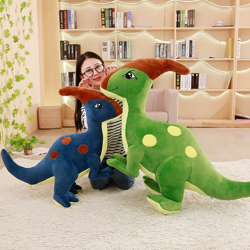 

1pc 55-95cm Cute Dinosaur Plush Toys for Children Stuffed Animal Parasaurolophus Doll Cartoon Cute Dolls for Kids Birthday Gift