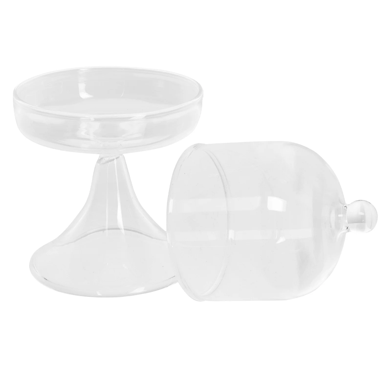 

Cupcake Holder Lid Dessert Toppers Tower Wedding Table Decor Candy Stand Snack Glass Crystal Cover