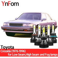 ynfom led headlights kit for toyota cressidamark%e2%85%b1 x30 x80 1976 1996 lowhigh lightfog lampcar accessoriescar headlight bulbs