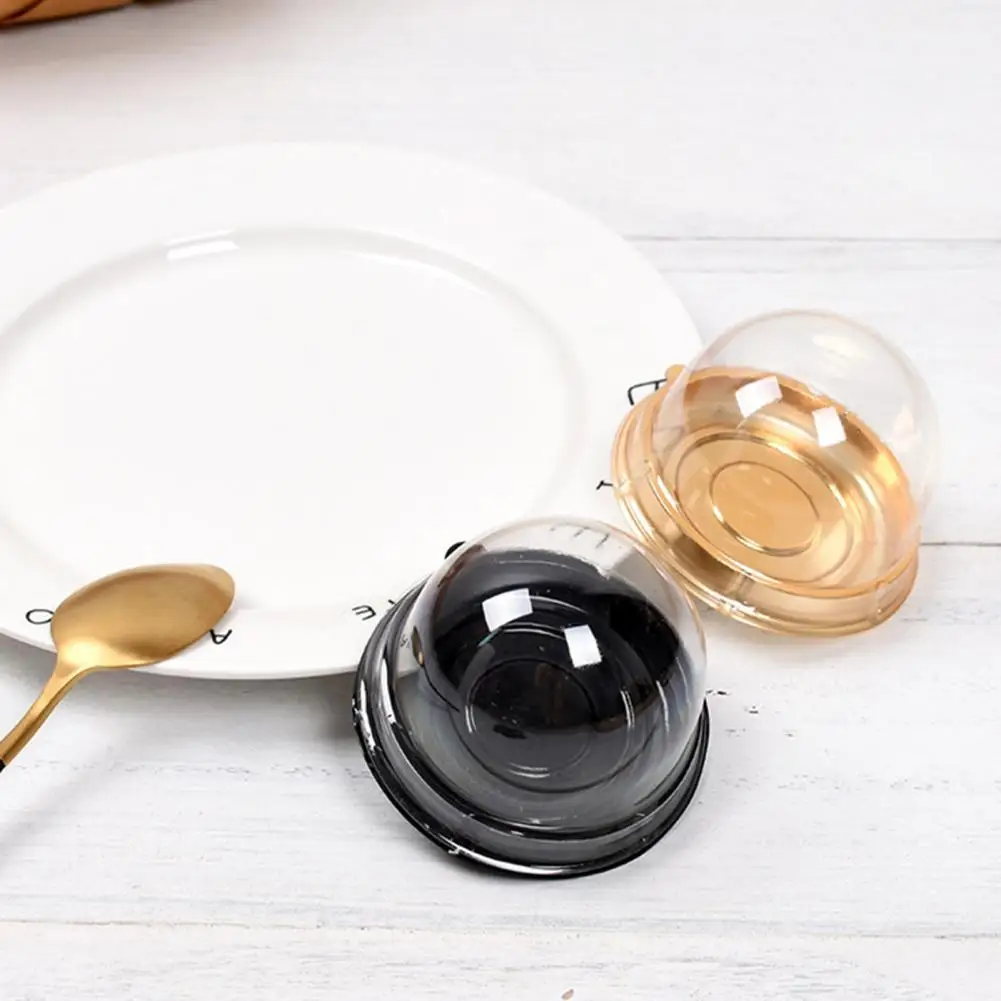

Plastic Food Grade Box Container 50Pcs Cupcake Disposable Single Compartment Cupcake Carrier Holder for Wedding