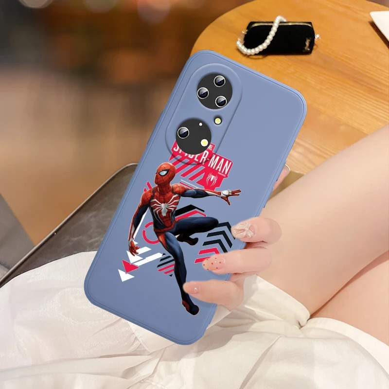 Чехол для телефона из мягкого ТПУ и жидкого силикона Huawei P50 P40 P30 P20 Lite E P Smart 2021 Pro 2019