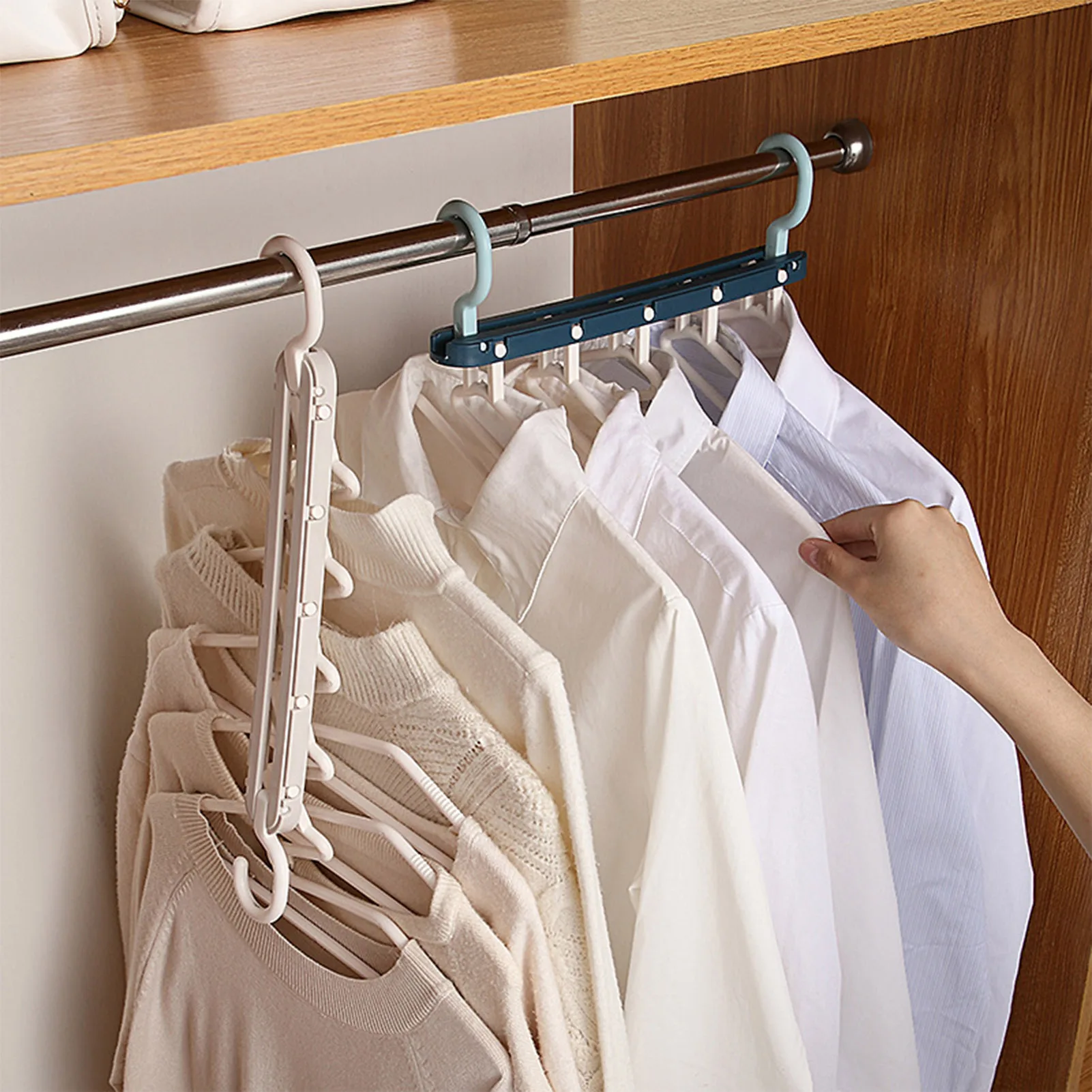 

Magic Multi-port Support Hangers Multifunction Plastic Clothes Rack Space Saving Hanger Organizer Drying Hanger Storage Hangers