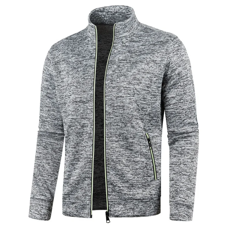 Spring Men's Turn-down Collar Sweatshirt Zipper Stand Collar Pullovers Man Sweatshirts Man Zippers Sweater Coats
