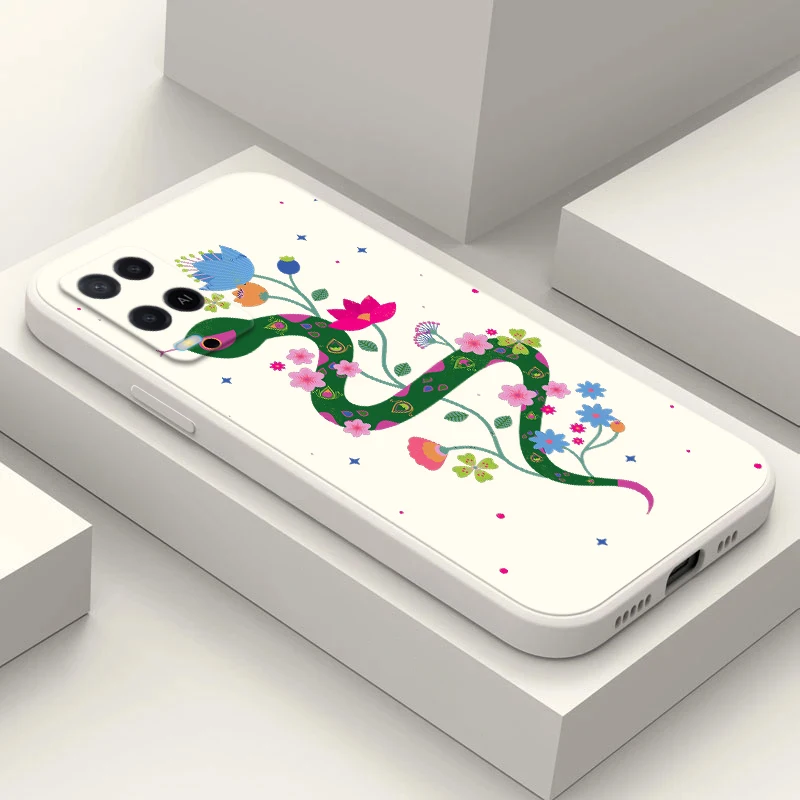 Чехол для телефона OPPO K5 K10 K10X K9 K9S K9X R17 R9 PLUS R9S flower snake