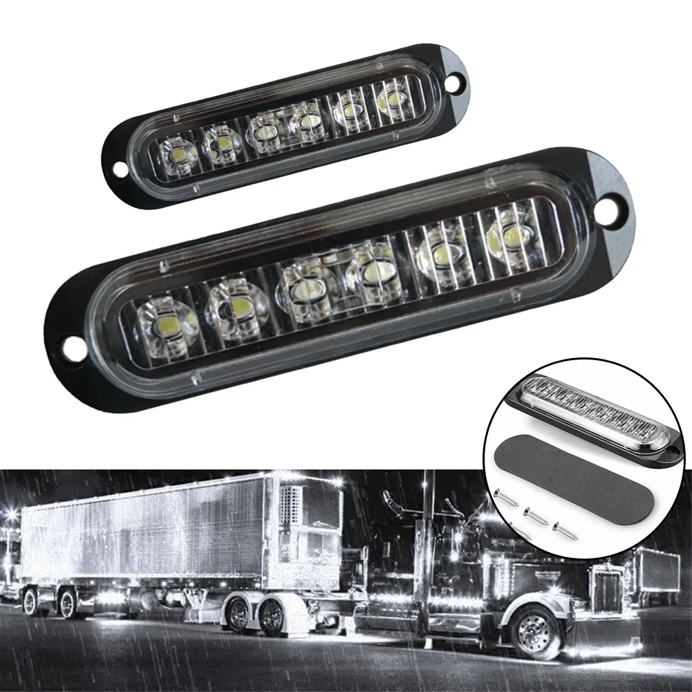 

2pcs Car LED Side Marker Clearance Light Lamp For Truck Trailer Lorry Bus Caravans RV 12V 24V Side Lights Car Accessories